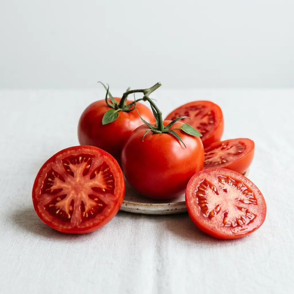 Tomates enteros y cortados, la fuente natural del licopeno del extracto de tomate