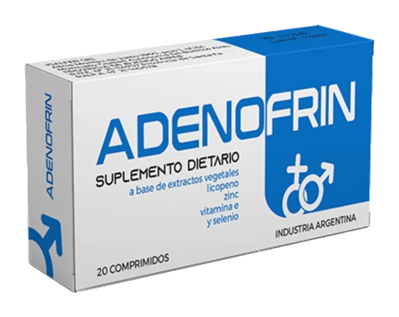 Adenofrin: suplemento para el bienestar prostático y urinario del hombre, envase 20 comprimidos