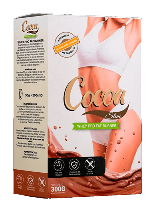 Cocoa Slim: batido sabor cacao para acompañar el control de peso, envase 300 g