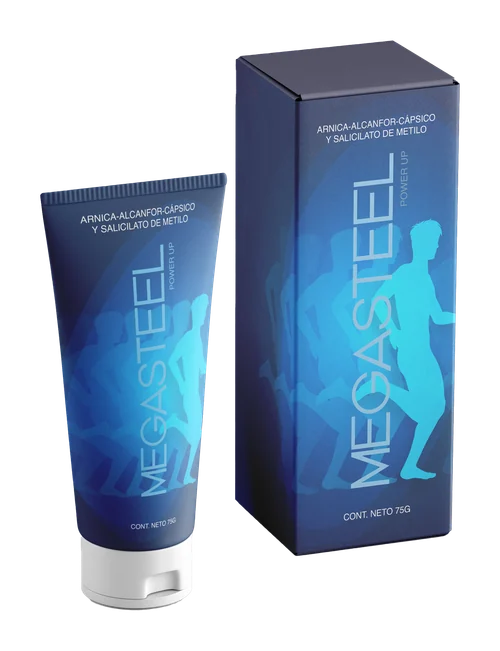MegaSteel: bálsamo con árnica y alcanfor para articulaciones y músculos, envase pomo de 75 g