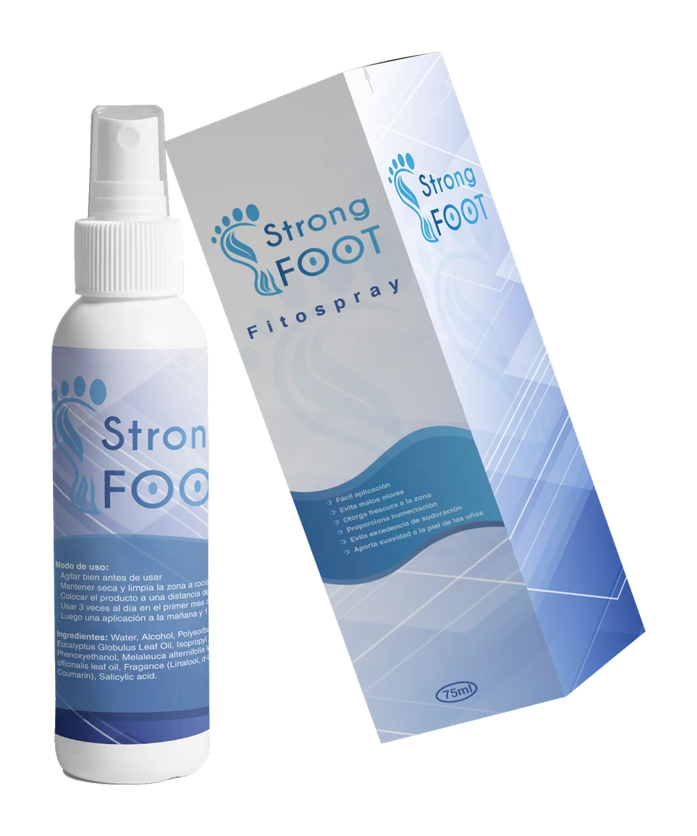 Strong Foot: spray para el cuidado y la frescura de los pies, envase 75 ml